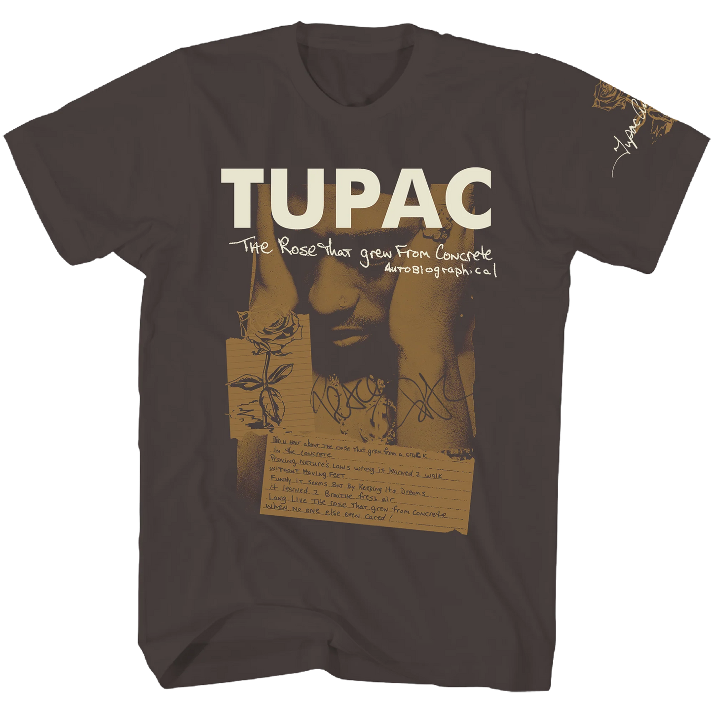 TUPAC BROWN POETRY T-SHIRT