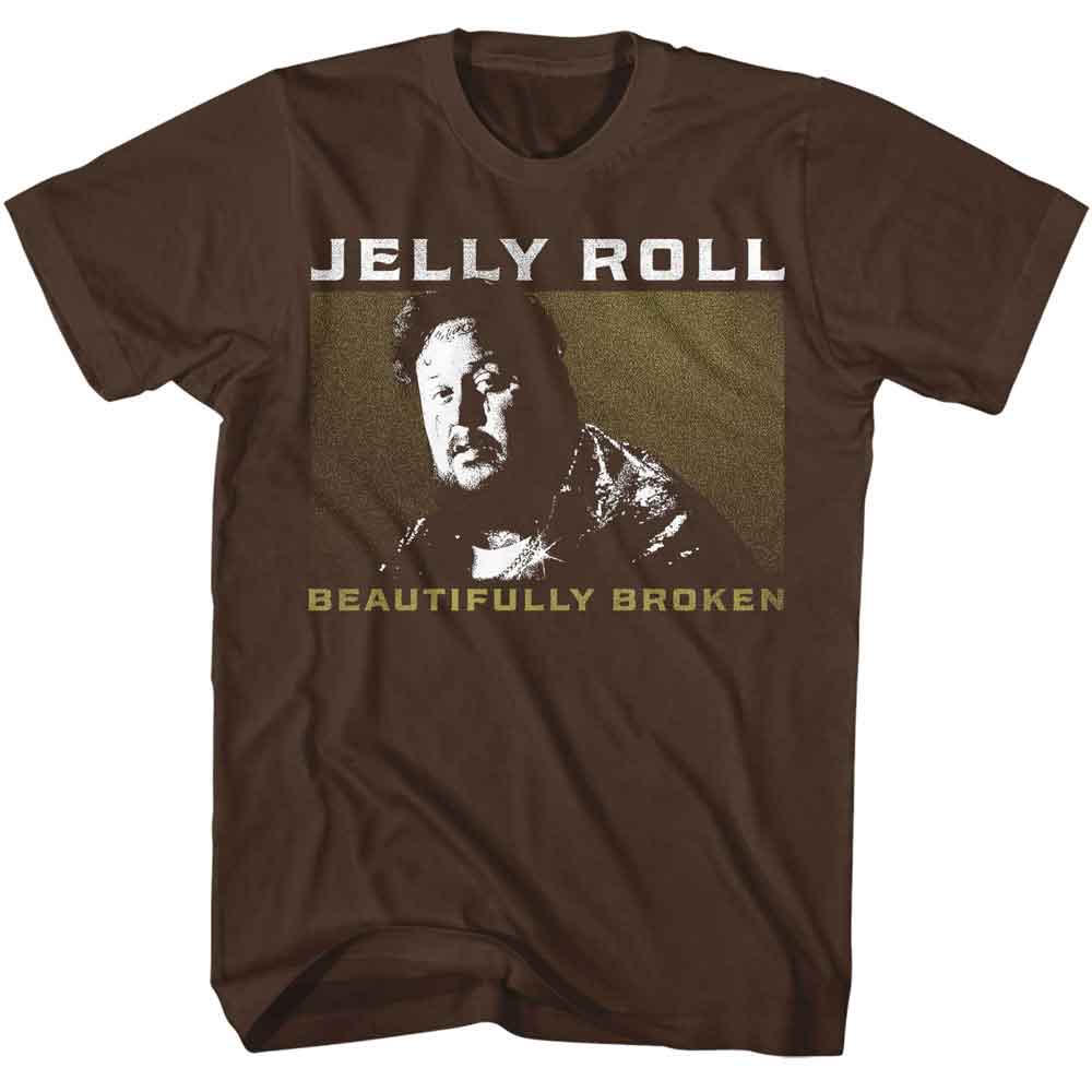 Jelly Roll Beautifully Broken Dark Chocolate T-Shirt