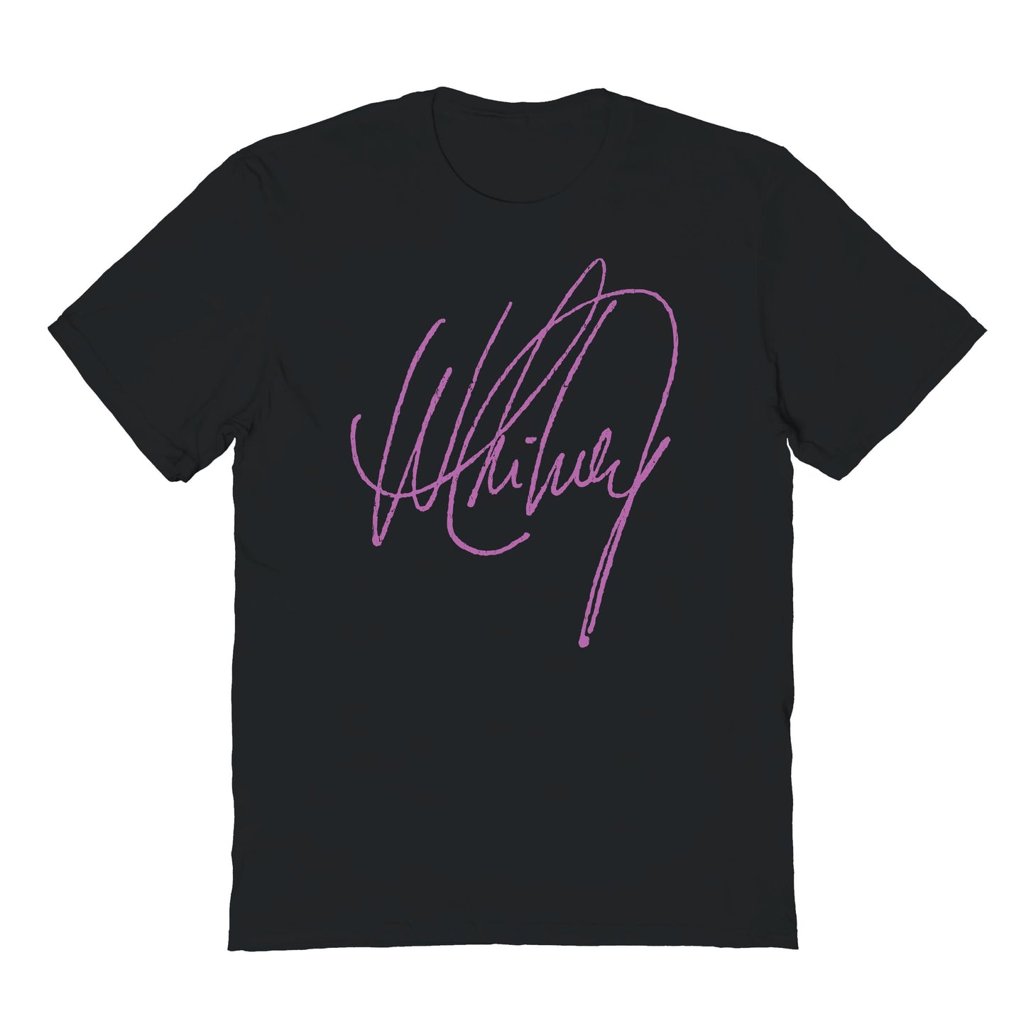 Goodie Two Sleeves Whitney Houston Pink Signature T-Shirt